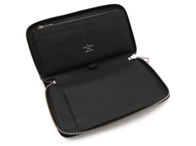 Louis Vuitton Christopher Nemeth Damier Graphite langes Portemonnaie Schwarz Weiß Grau - Ansicht 5