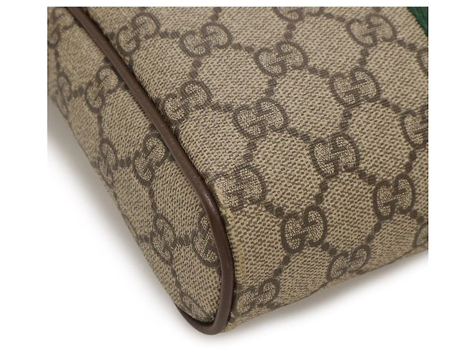 Borsa a tracolla Gucci Ophidia GG Supreme Rosso Beige Verde - vista 3
