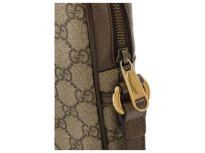 Borsa a tracolla Gucci Ophidia GG Supreme Rosso Beige Verde - vista 4