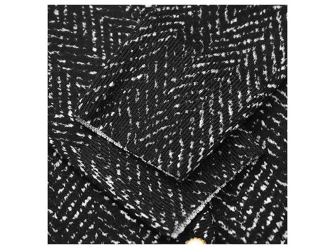 Dolce & Gabbana Cardigã de malha de lã Dolce&Gabbana Preto Branco - vista 8