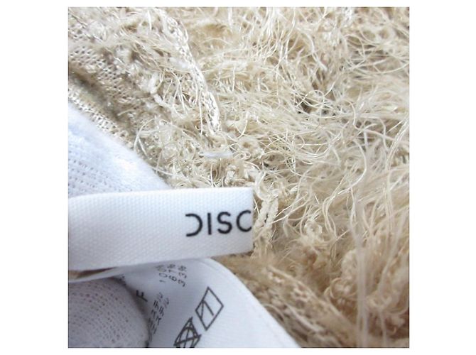 Autre Marque Discoat Shaggy Strickpullover Beige - Ansicht 6