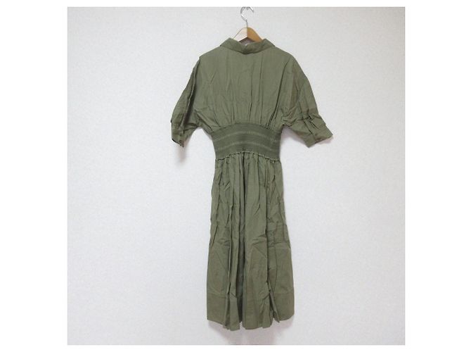 Autre Marque Snidel Hemdkleid mit Details Grün Khaki - Ansicht 2