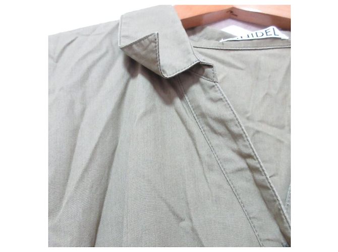 Autre Marque Snidel Hemdkleid mit Details Grün Khaki - Ansicht 3
