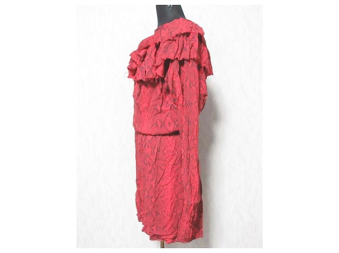 Autre Marque Replay Animalié Print Dress Red - view 3