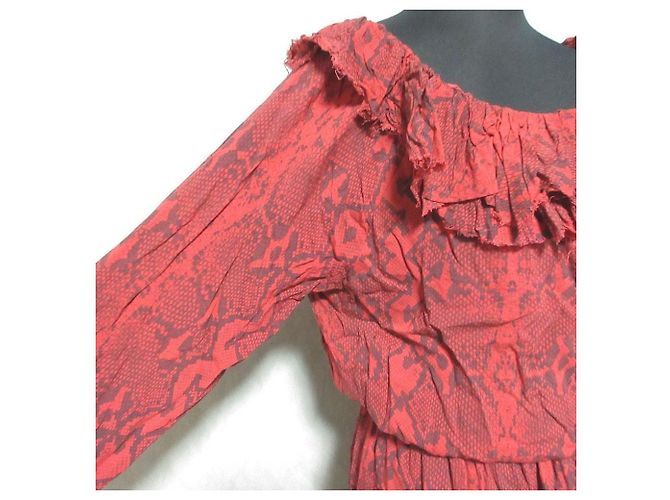 Autre Marque Replay Animalié Print Dress Red - view 5