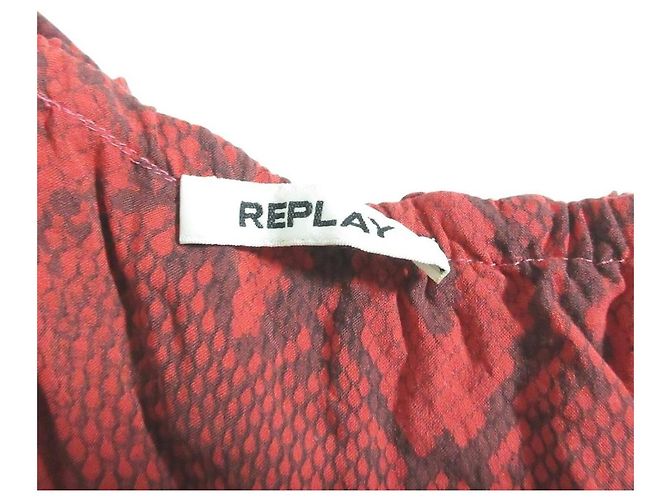 Autre Marque Replay Animalié Print Dress Red - view 6