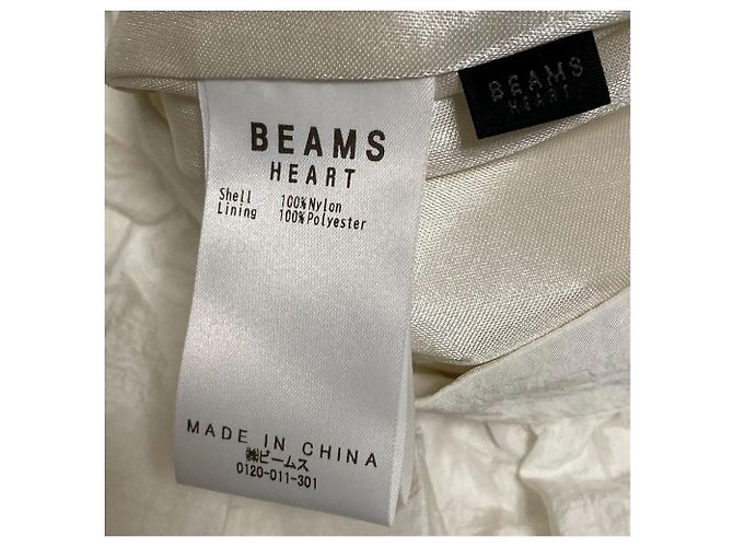 Autre Marque Falda globo de nylon BEAMS HEART Blanco - vista 4