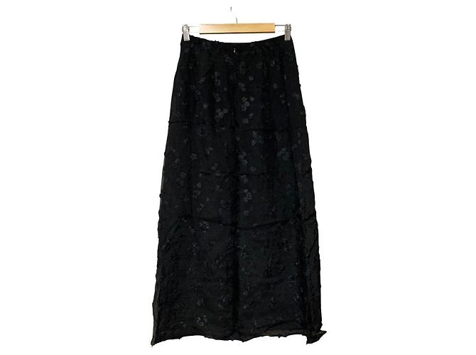 Autre Marque Demi-Luxe BEAMS Langer Rock Schwarz - Ansicht 3