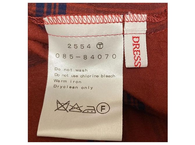 Autre Marque Blusa de cupro a cuadros en dos tonos DRESSTERIOR Roja - vista 4