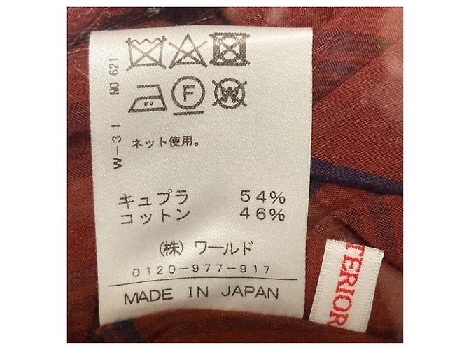Autre Marque Blusa de cupro a cuadros en dos tonos DRESSTERIOR Roja - vista 5