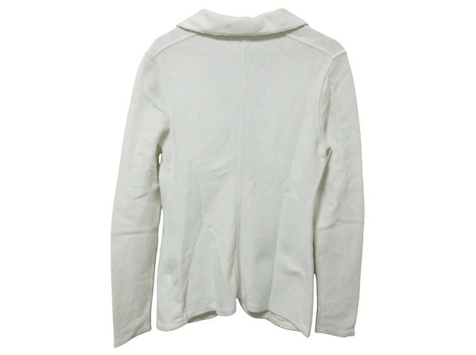 Autre Marque Chaqueta entallada de punto Lardini Blanco Blanco roto - vista 2