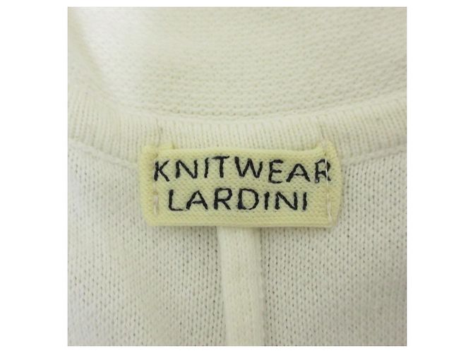 Autre Marque Chaqueta entallada de punto Lardini Blanco Blanco roto - vista 3