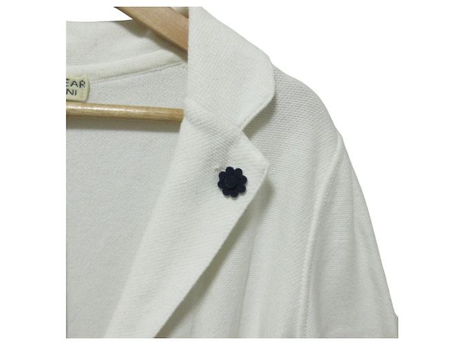 Autre Marque Chaqueta entallada de punto Lardini Blanco Blanco roto - vista 5