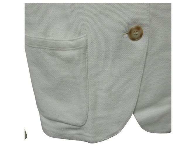Autre Marque Chaqueta entallada de punto Lardini Blanco Blanco roto - vista 6
