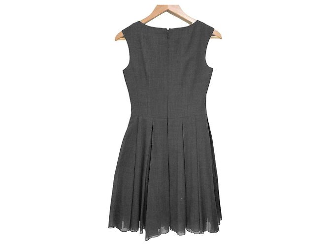 Autre Marque Rene Ärmelloses Kleid aus waschbarem Poly-Wolle Braun - Ansicht 2