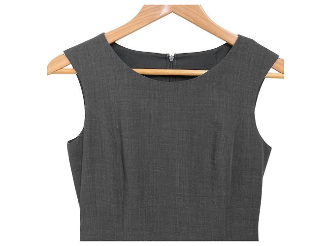 Autre Marque Rene Ärmelloses Kleid aus waschbarem Poly-Wolle Braun - Ansicht 4