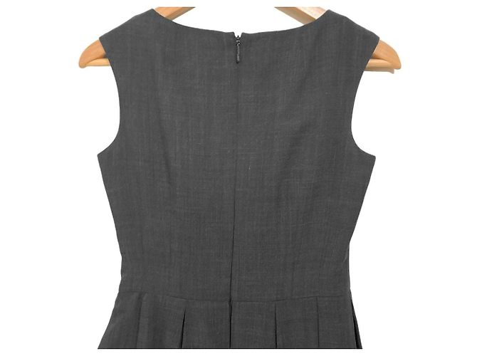 Autre Marque Rene Ärmelloses Kleid aus waschbarem Poly-Wolle Braun - Ansicht 5