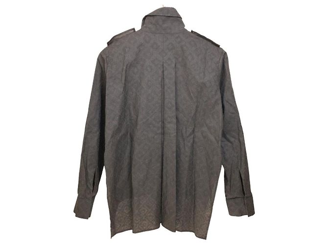 Autre Marque Blusa in LINEN Yohji Yamamoto Marrone - vista 2