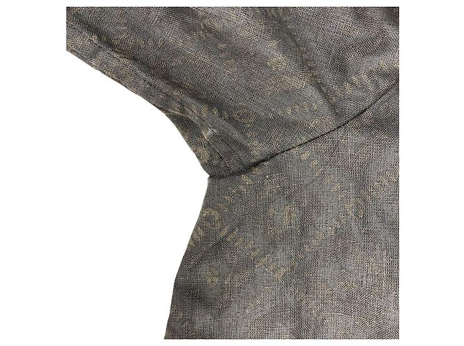 Autre Marque Blusa in LINEN Yohji Yamamoto Marrone - vista 7