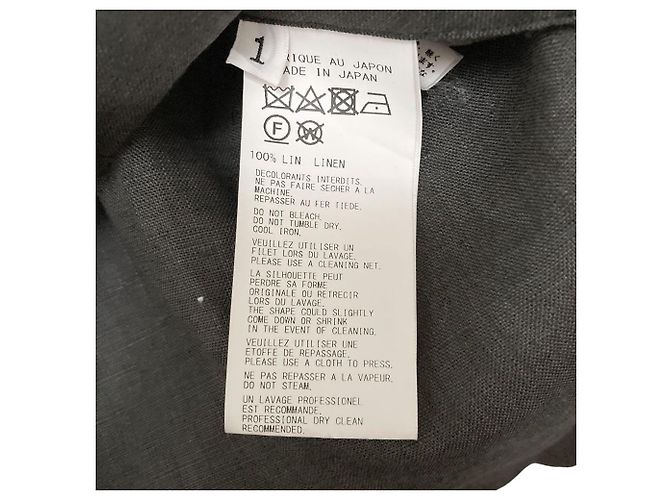 Autre Marque Blusa in LINEN Yohji Yamamoto Marrone - vista 9
