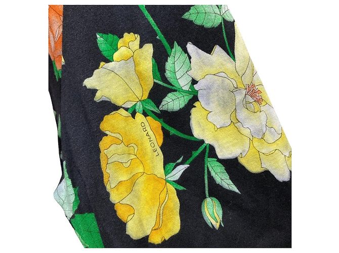Autre Marque LEONARD Cardigan mit Blumenprint Schwarz Mehrfarben - Ansicht 10