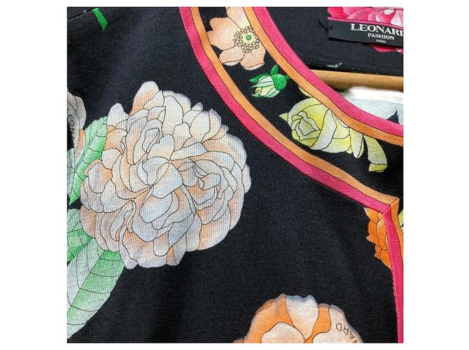 Autre Marque LEONARD Cardigan mit Blumenprint Schwarz Mehrfarben - Ansicht 12