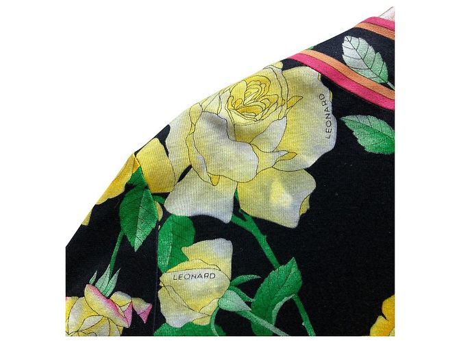Autre Marque LEONARD Cardigan mit Blumenprint Schwarz Mehrfarben - Ansicht 15