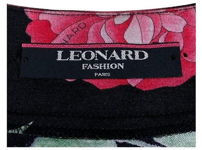 Autre Marque LEONARD Cardigan mit Blumenprint Schwarz Mehrfarben - Ansicht 5