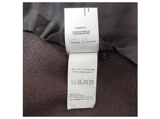 Rick Owens Hun Coat Leather Coat Marrone - vista 10