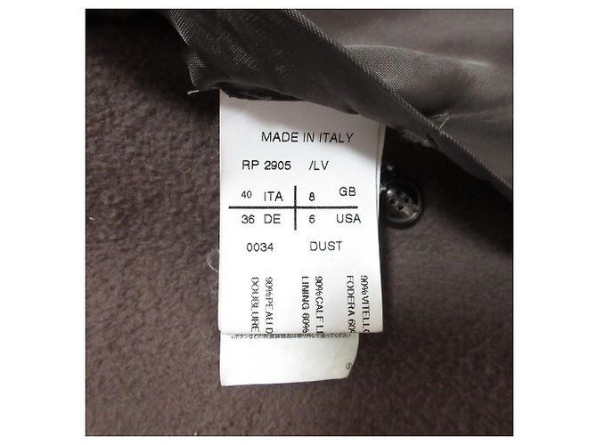 Rick Owens Hun Coat Leather Coat Marrone - vista 8