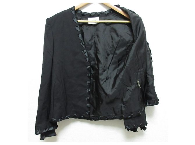 Autre Marque Veste sans col Ingeborg Noir - vue 3