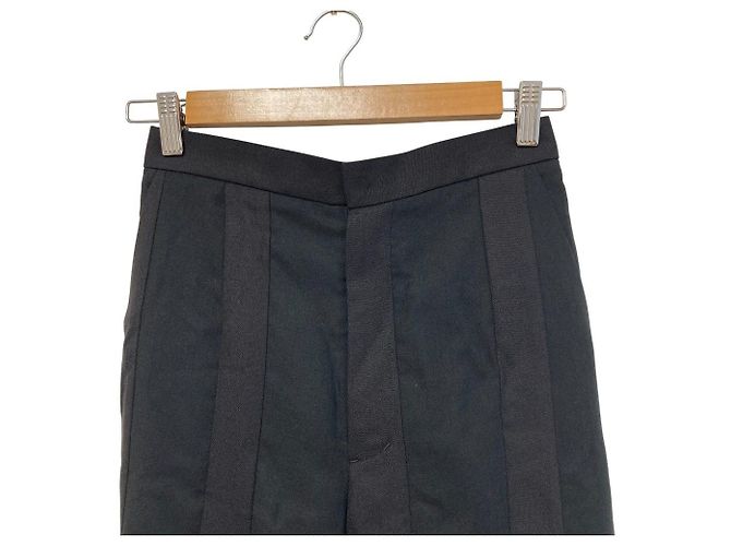 Autre Marque AKIRANAKA EX COMBI SHEER Flare Pants Schwarz - Ansicht 3