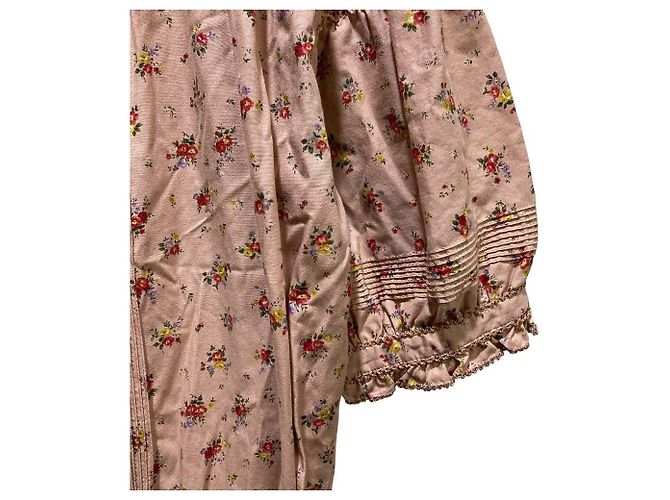 Autre Marque Langes Kleid mit Blumenprint Wonderful World Pink - Ansicht 2