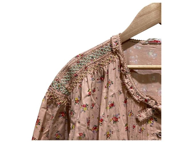Autre Marque Langes Kleid mit Blumenprint Wonderful World Pink - Ansicht 3