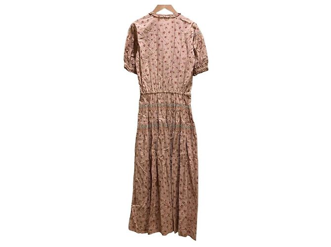 Autre Marque Langes Kleid mit Blumenprint Wonderful World Pink - Ansicht 5