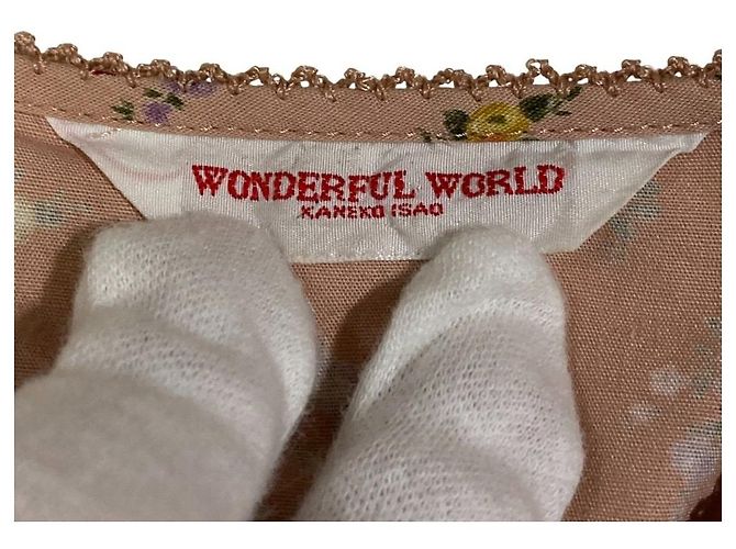 Autre Marque Langes Kleid mit Blumenprint Wonderful World Pink - Ansicht 6