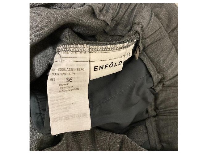 Autre Marque ENFOLD Pantaloni tapered a vita alta Marrone - vista 3