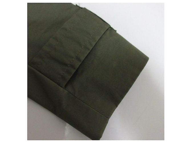 Trench Coat Corto Coach Verde Caqui - vista 16