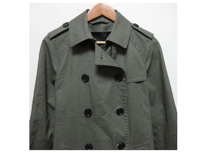 Trench Coat Corto Coach Verde Caqui - vista 4
