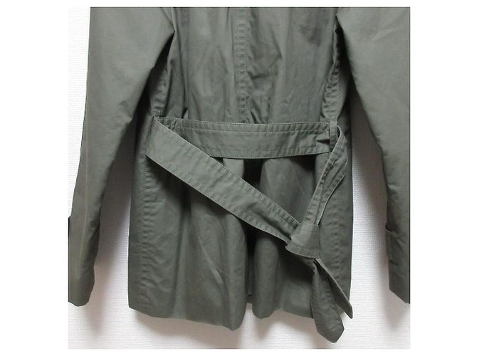Trench Coat Corto Coach Verde Caqui - vista 6