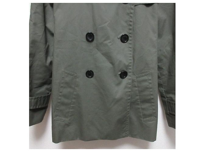Trench Coat Corto Coach Verde Caqui - vista 7