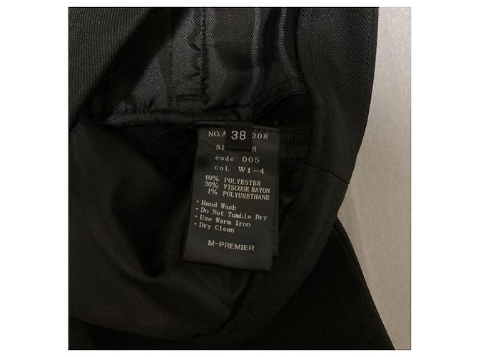 Autre Marque Pantaloni affusellati in twill elasticizzato M-premier Nero - vista 4