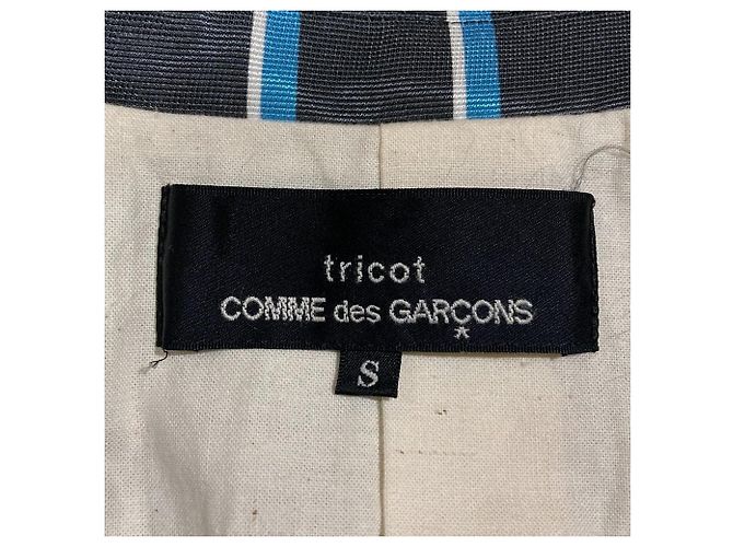 Autre Marque tricot COMME des GARCONS Stripe Jacket Blue Navy blue - view 9