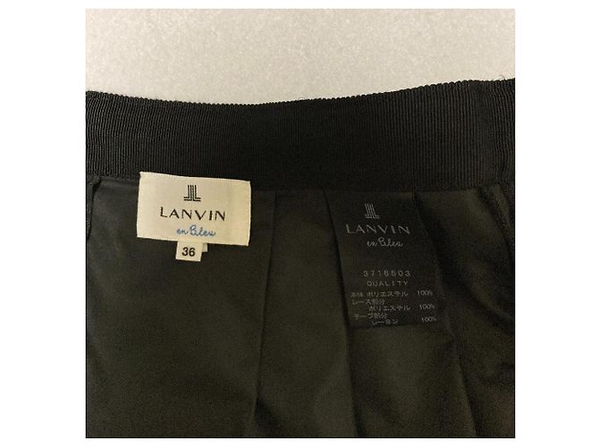 Saia de renda LANVIN en Bleu Preto - vista 3