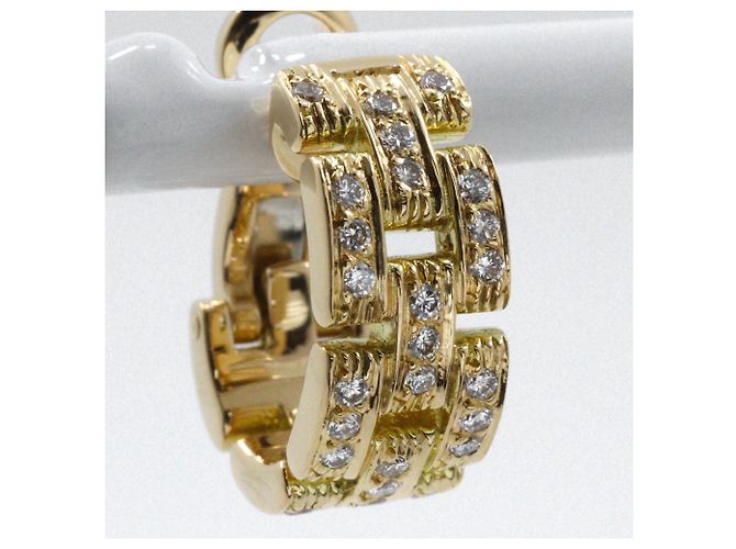 Orecchini Cartier Maillon Panthère Au750 Diamond D'oro - vista 5