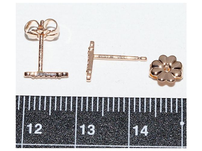Orecchini Tiffany & Co. Fleur de Lis Key Au750 Diamanti Rosa - vista 4