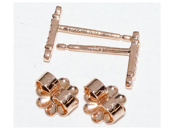 Orecchini Tiffany & Co. Fleur de Lis Key Au750 Diamanti Rosa - vista 5