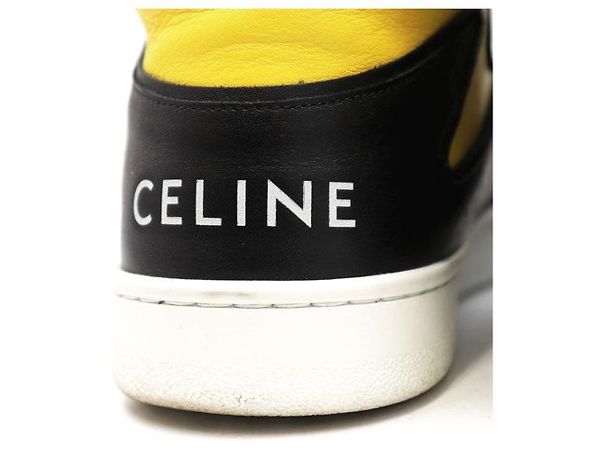 Céline Celine CT-01 Leather Sneaker Black Yellow - view 15