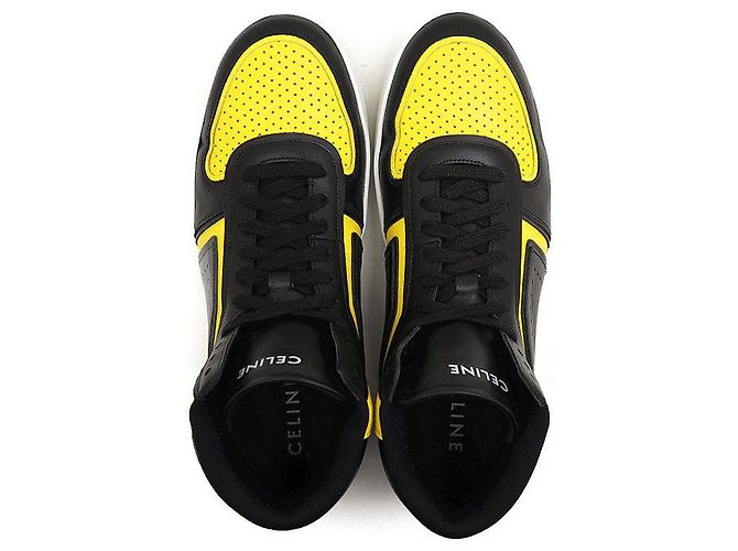 Céline Celine CT-01 Leather Sneaker Black Yellow - view 7