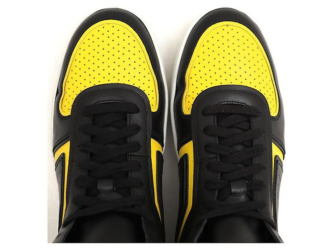 Céline Celine CT-01 Leather Sneaker Black Yellow - view 8